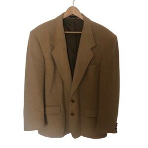 Vintage Moore’s Wool and Camel Hair Tan Blazer Size 44